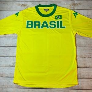 Kappa Brazil Jersey Shirt Size Large